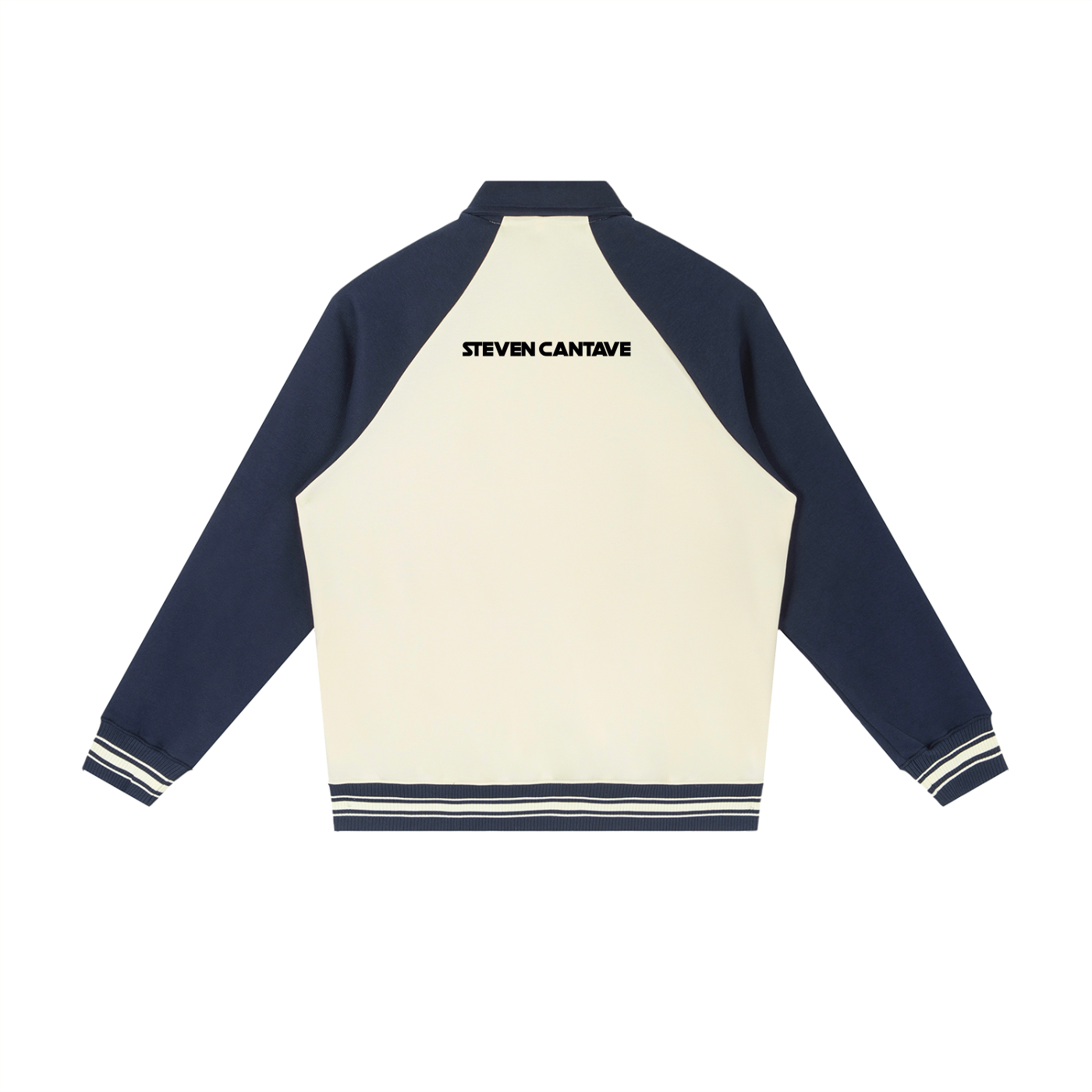 Contrast Raglan Sleeve Jacket In Apricot And Navy Blue