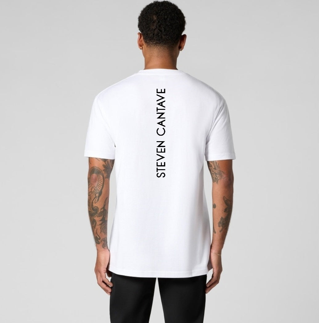 T-shirt With Minimalist Black Rose