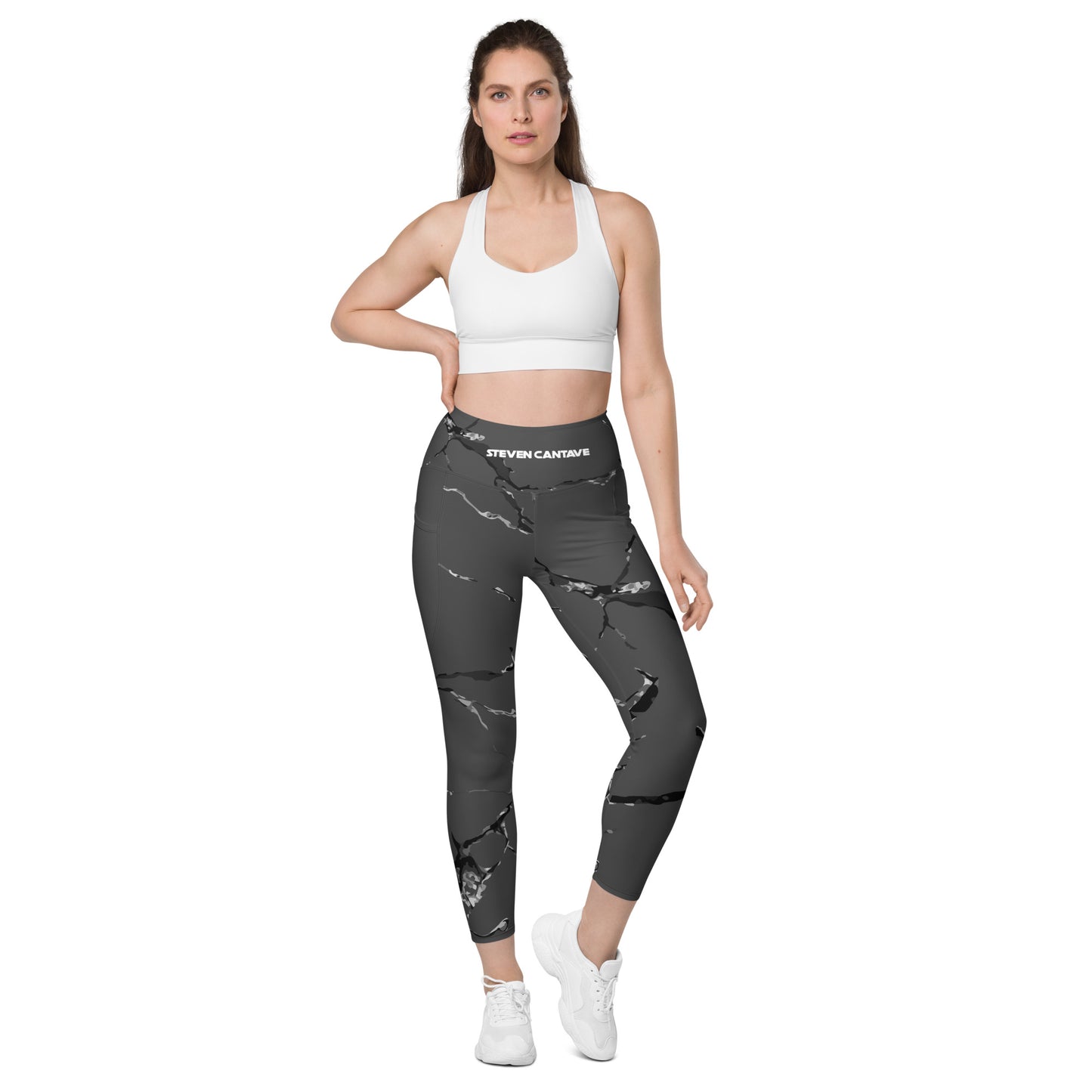 Leggings With Pockets In Grey