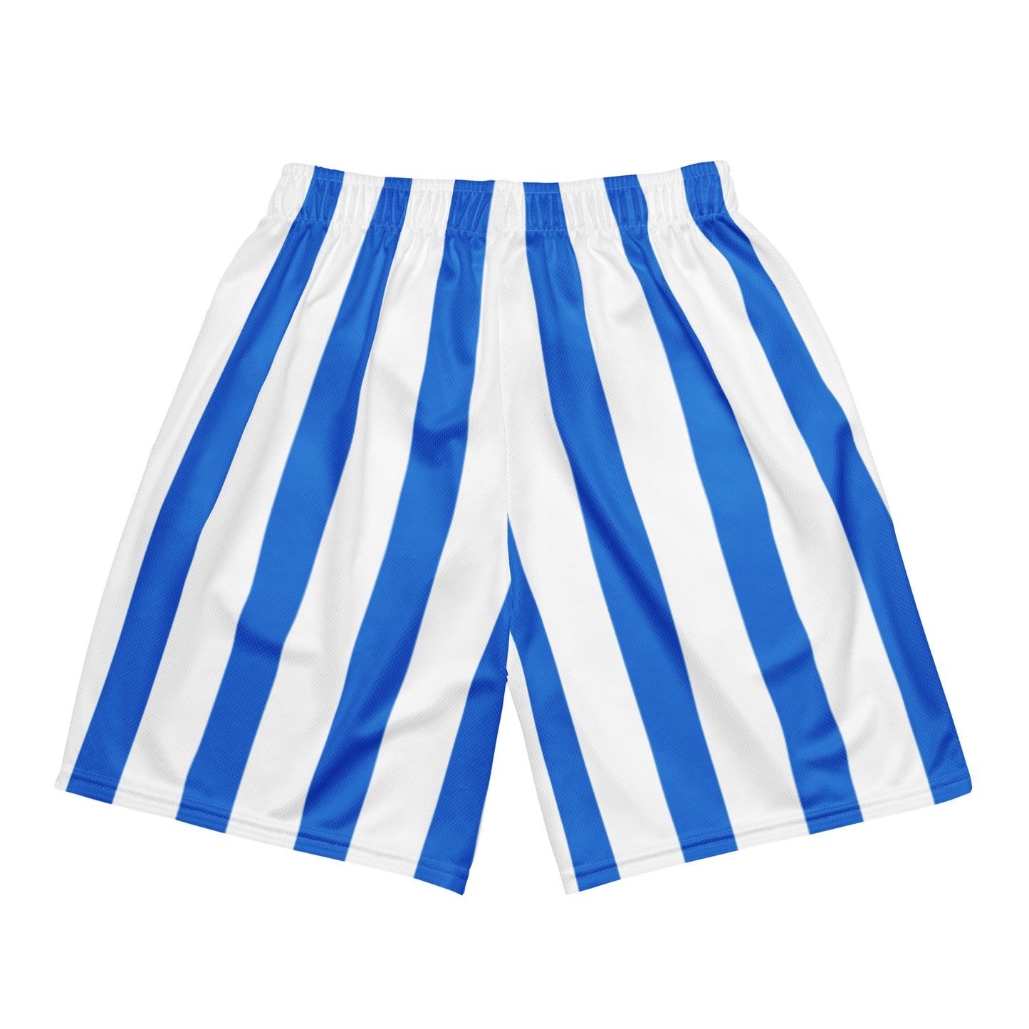 Mesh Shorts In Blue Stripes