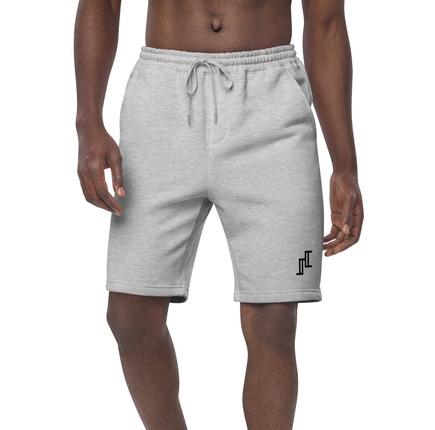 Fleece Shorts In Grey Heather