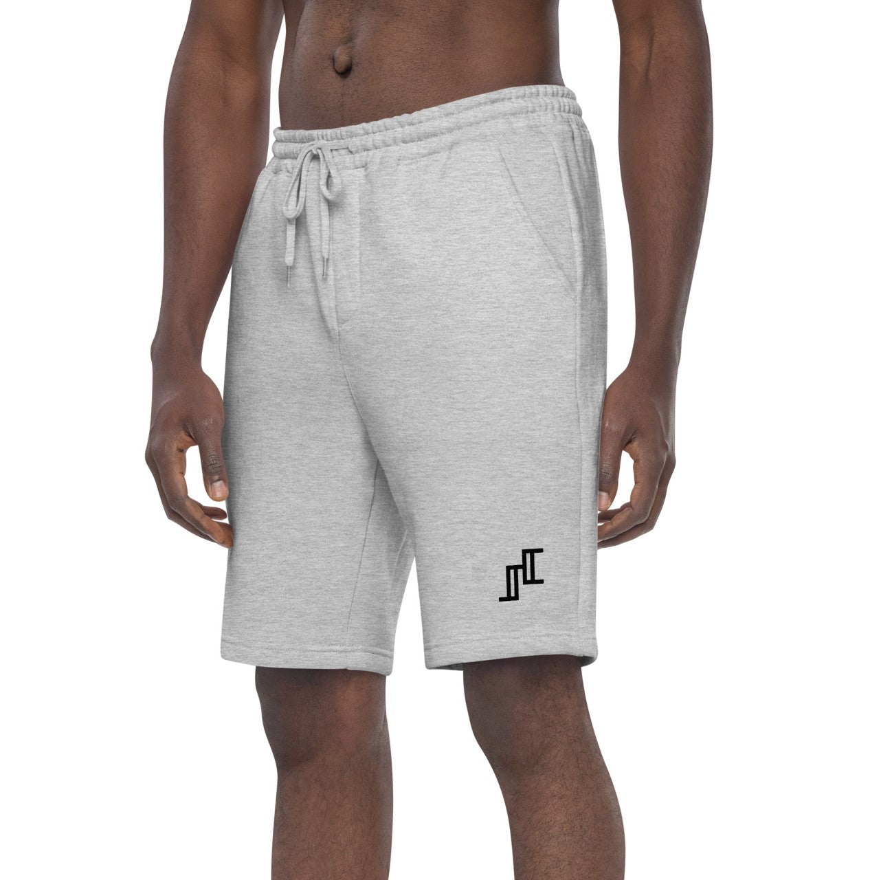 Fleece Shorts In Grey Heather