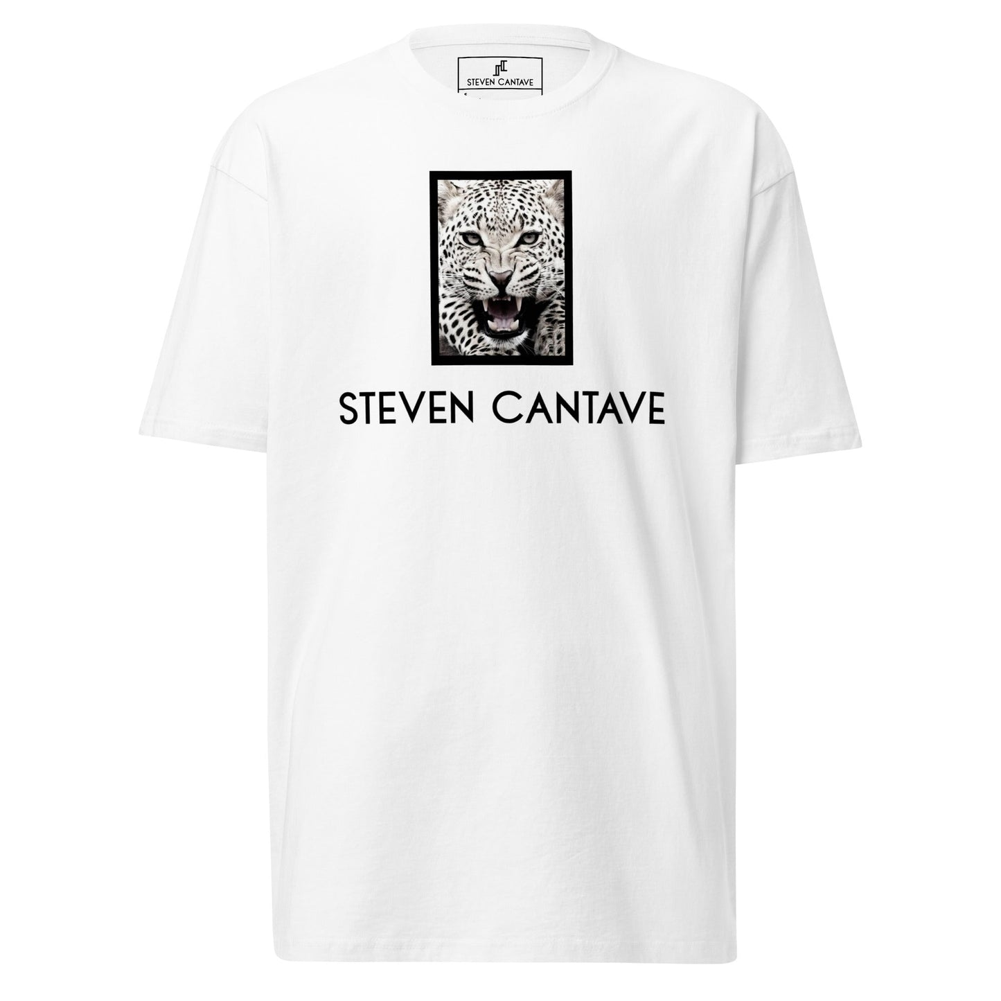 White T-Shirt With Jaguar