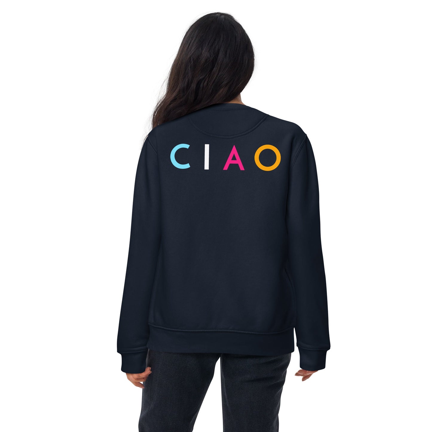 Navy Sweatshirt With Multicolor CIAO