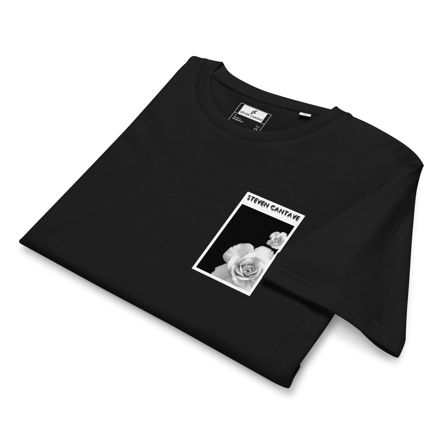 T-Shirt With White Rose