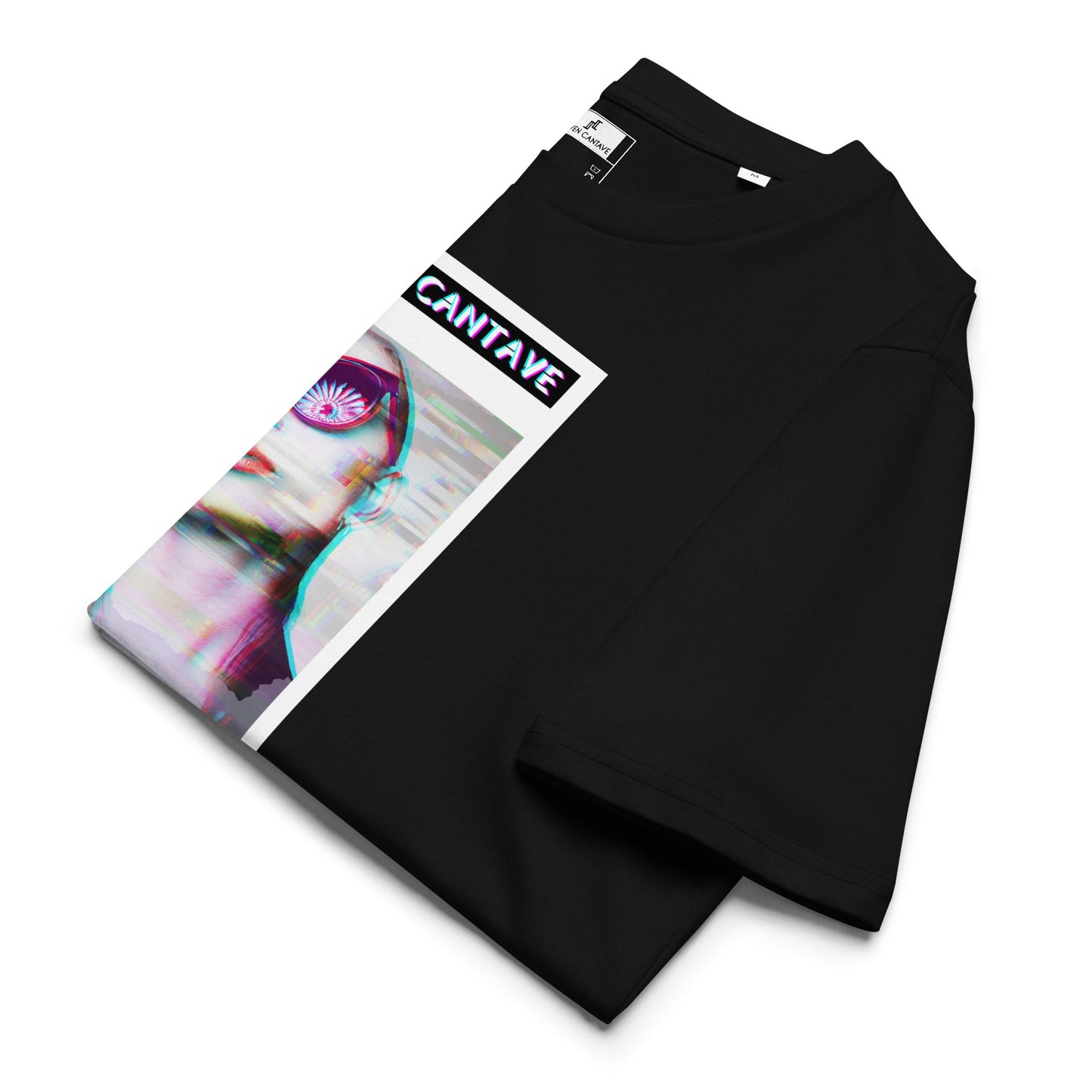 Black T-Shirt With Woman's Face