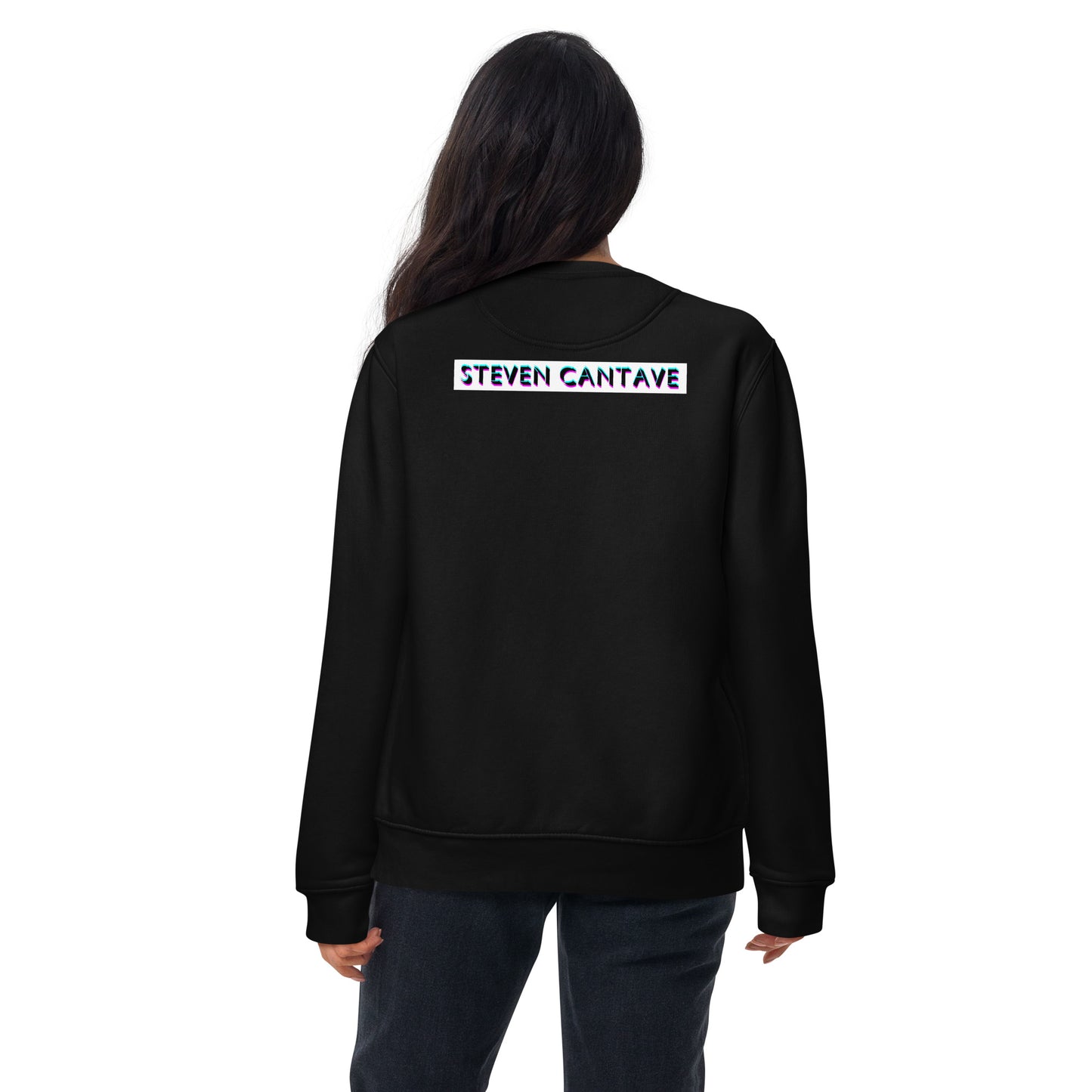 Black Sweatshirt With Woman's Face