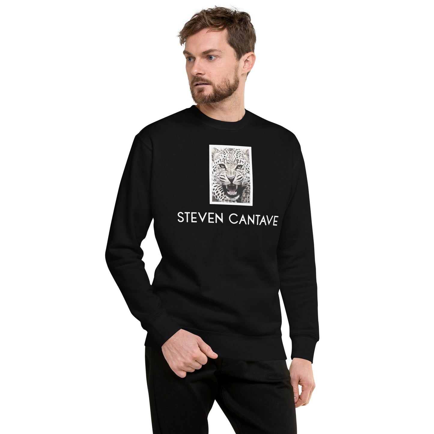 Black Sweatshirt With Jaguar