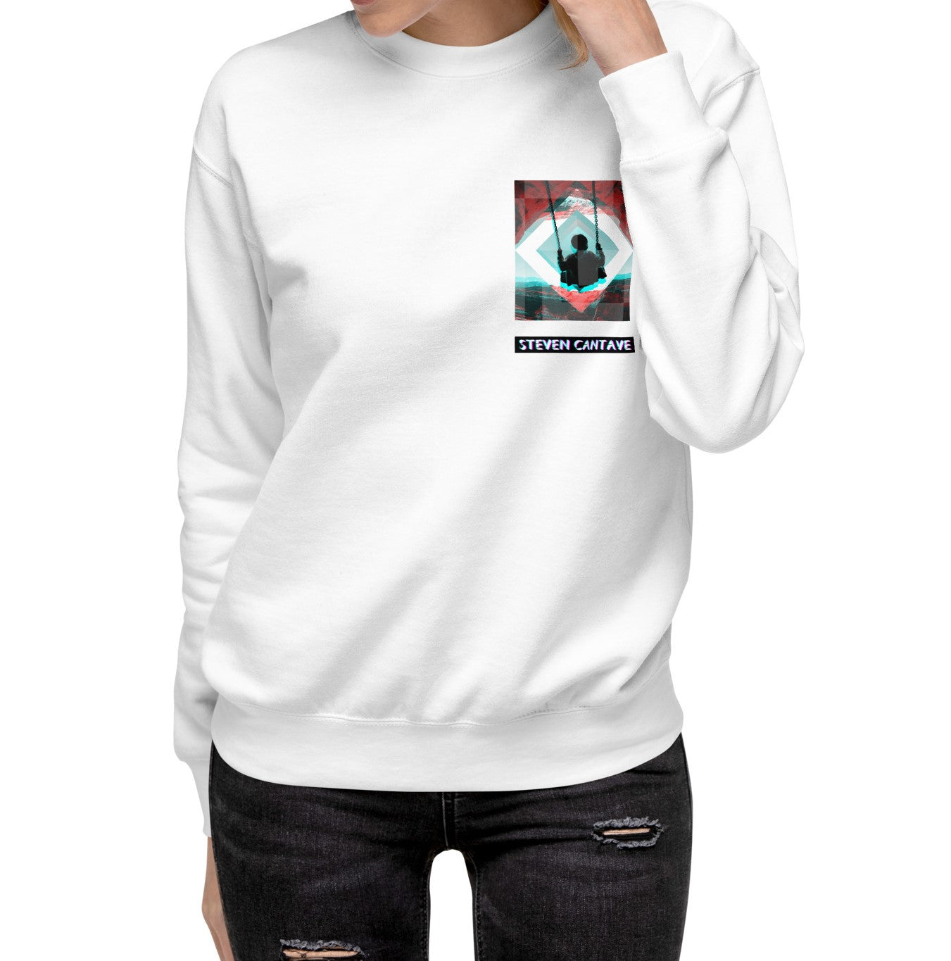 Sweatshirt With Swinging Kid