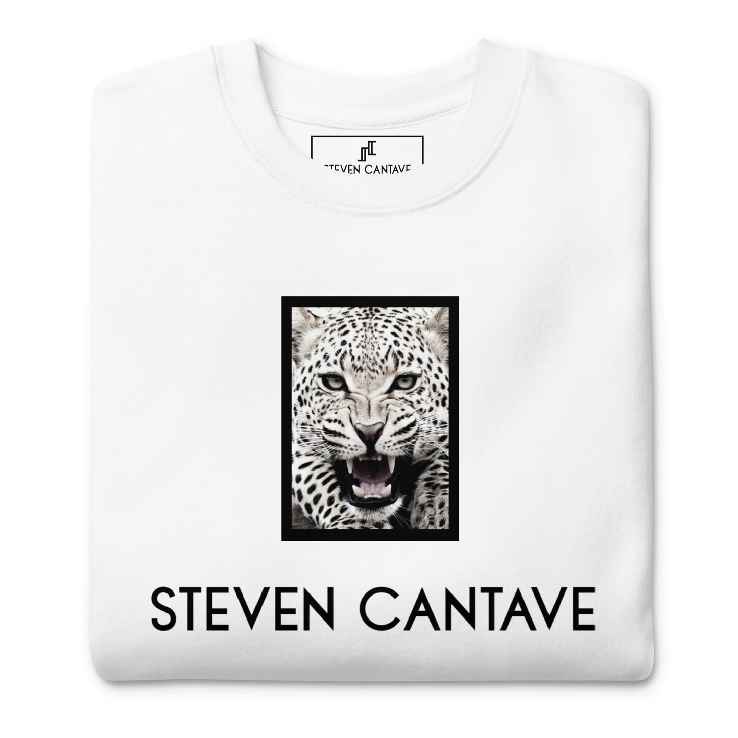 White Sweatshirt With Jaguar