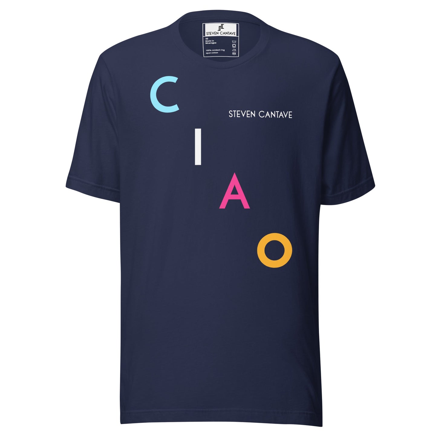 T-Shirt With CIAO In Diagonal