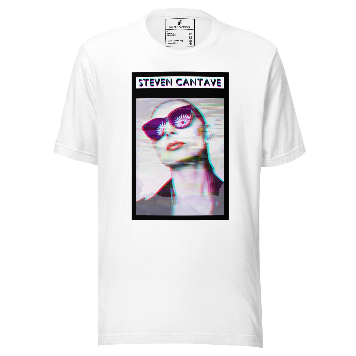 White T-Shirt With Woman's Face