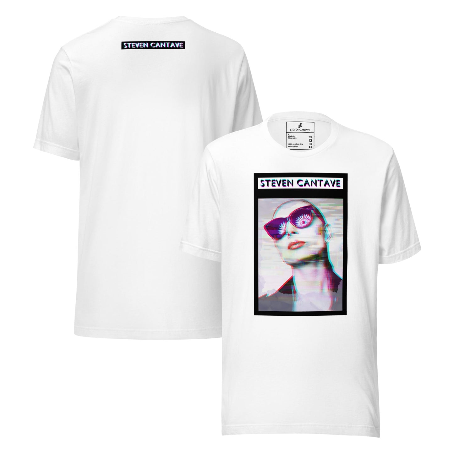 White T-Shirt With Woman's Face