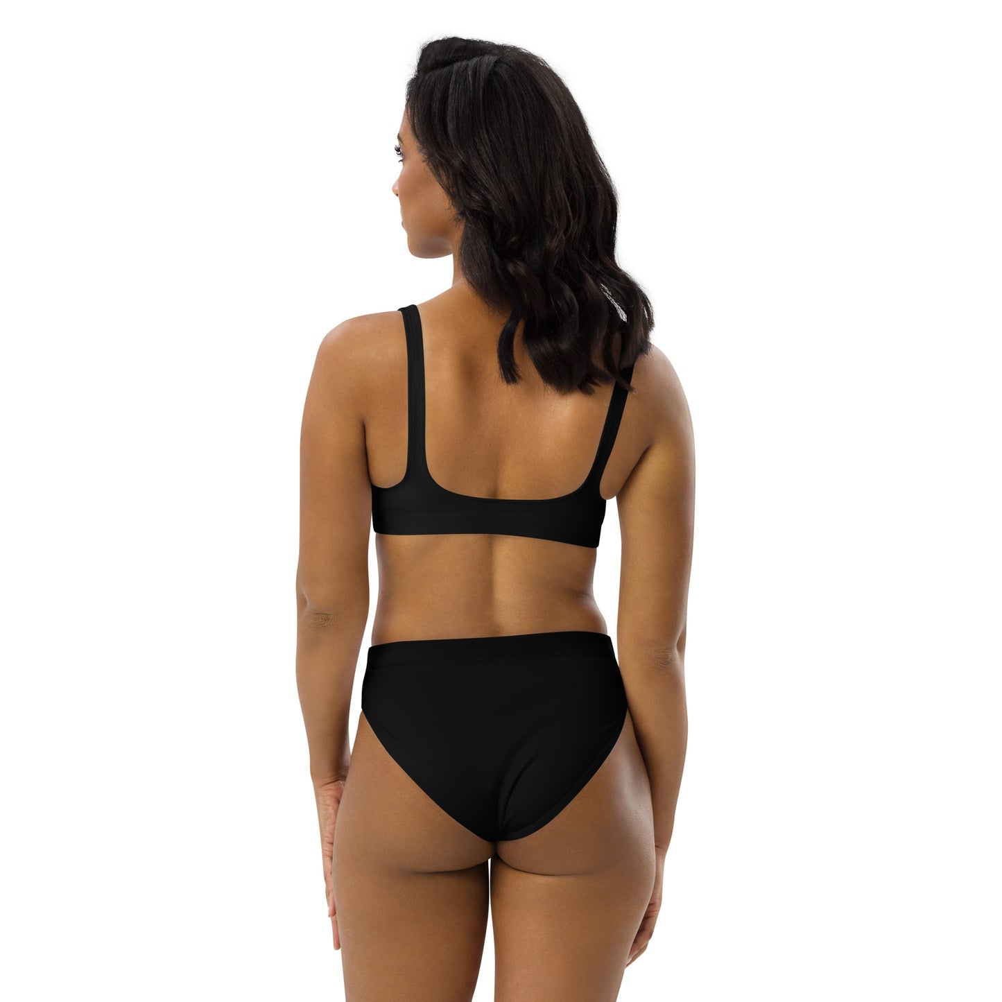 Bold Black high-waisted bikini
