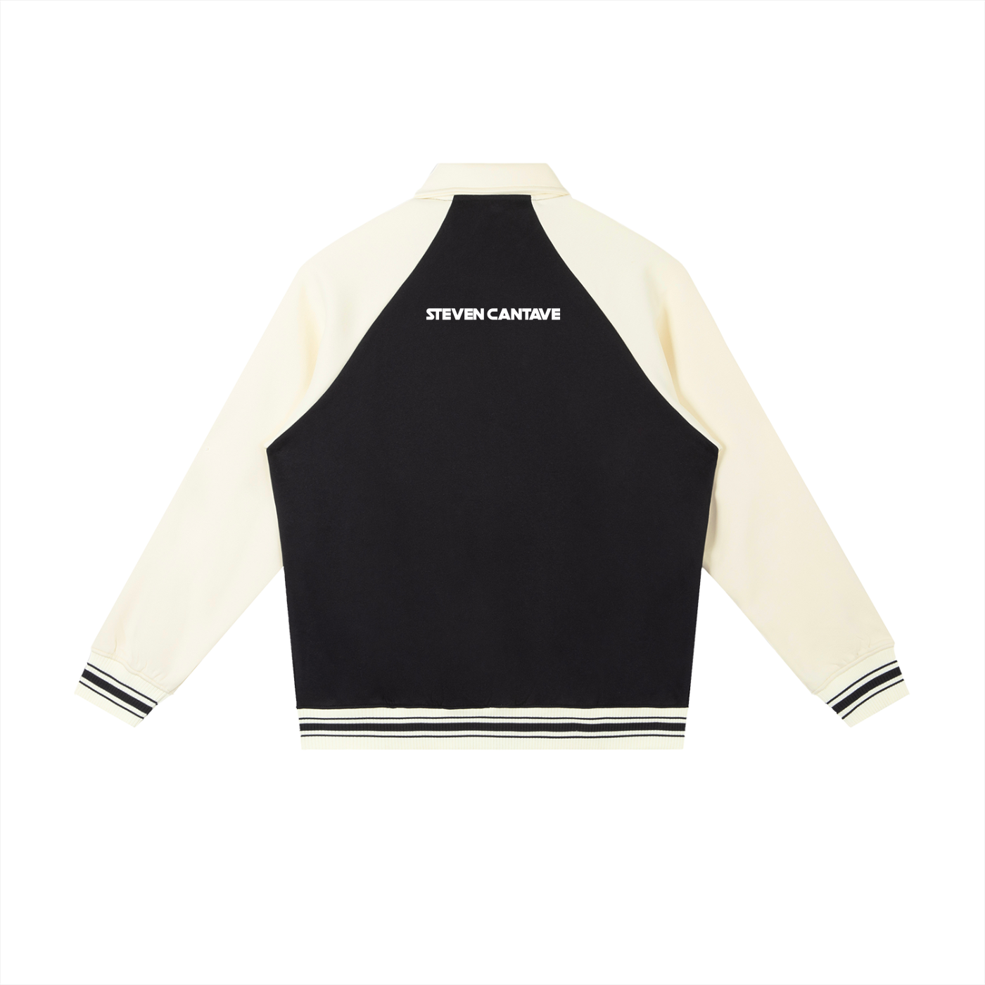 Contrast Raglan Sleeve Jacket In Black And Apricot