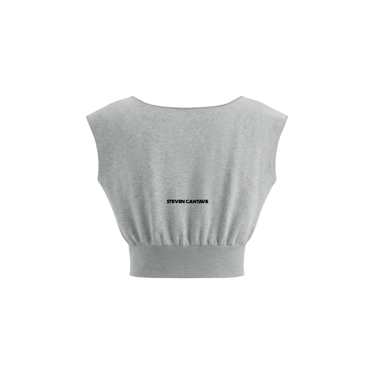 Women’s Boatneck Raw Edge Crop T-Shirt