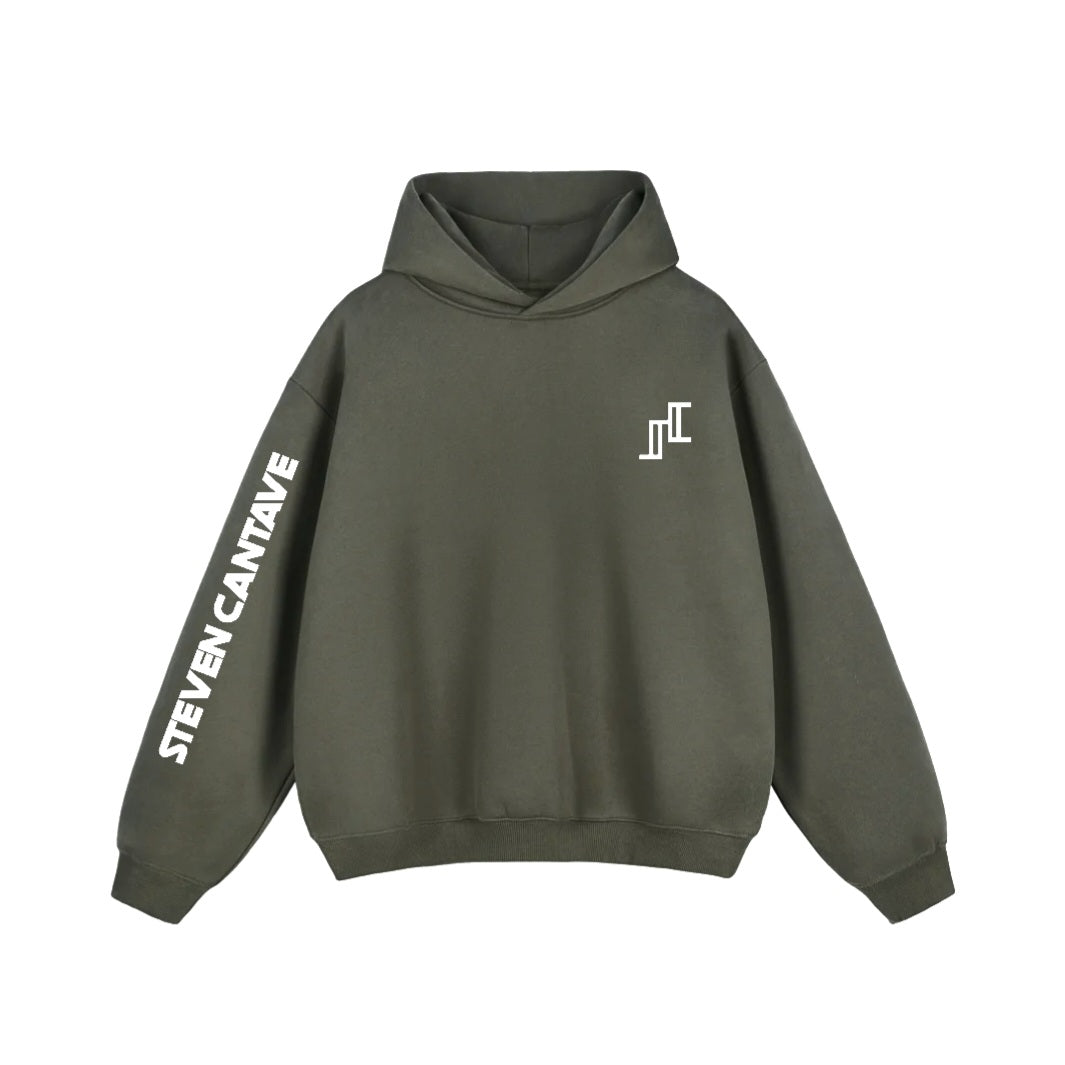 Fleece Hoodie In Dark Grey