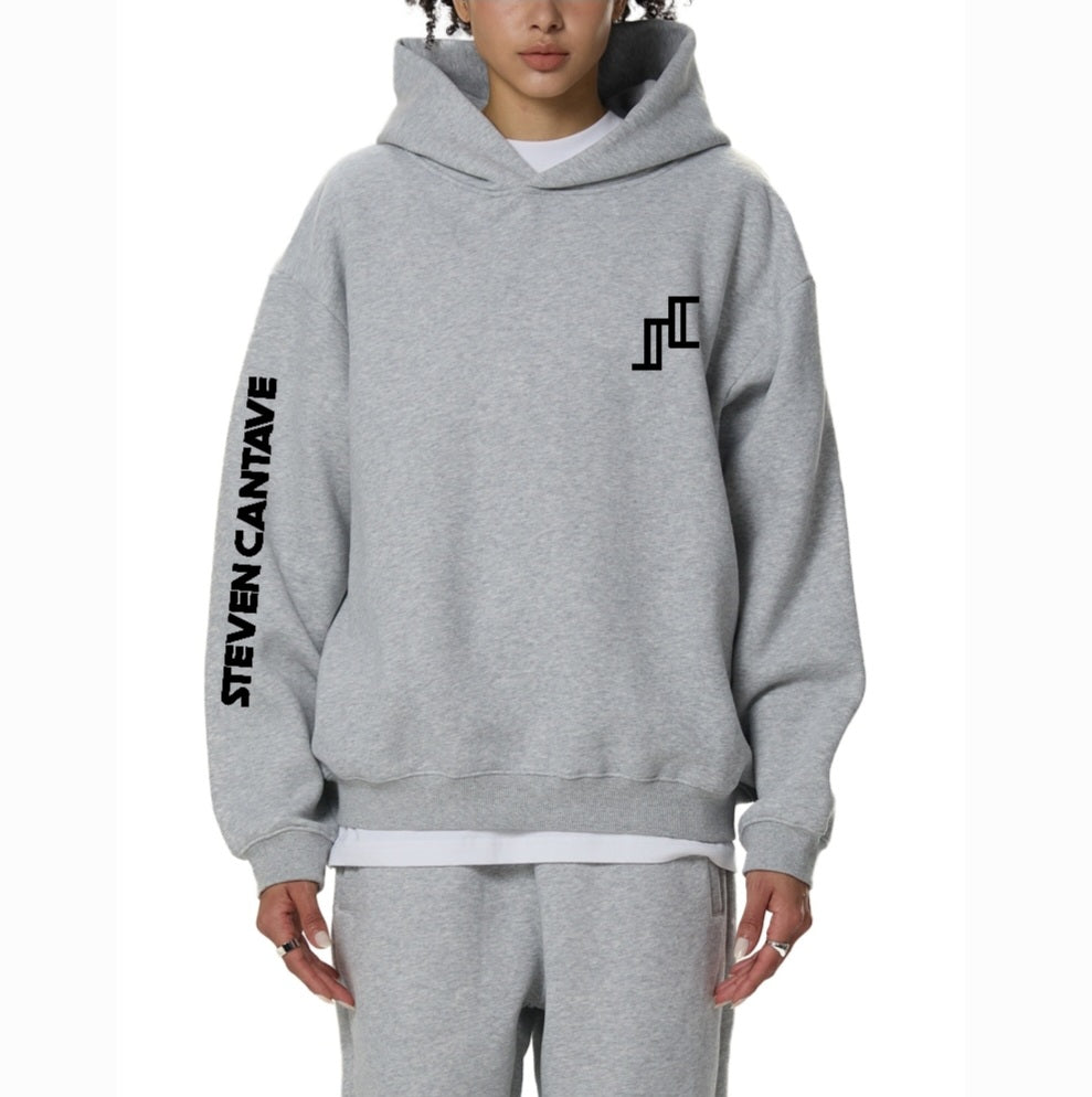 Fleece Hoodie In Grey