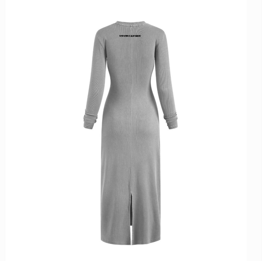 Dyed Washed Slit Maxi Dress