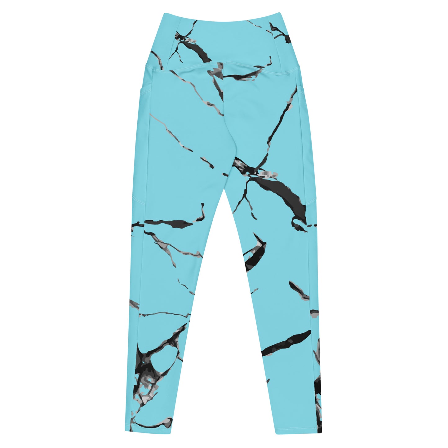 Light Blue Leggings With Pockets