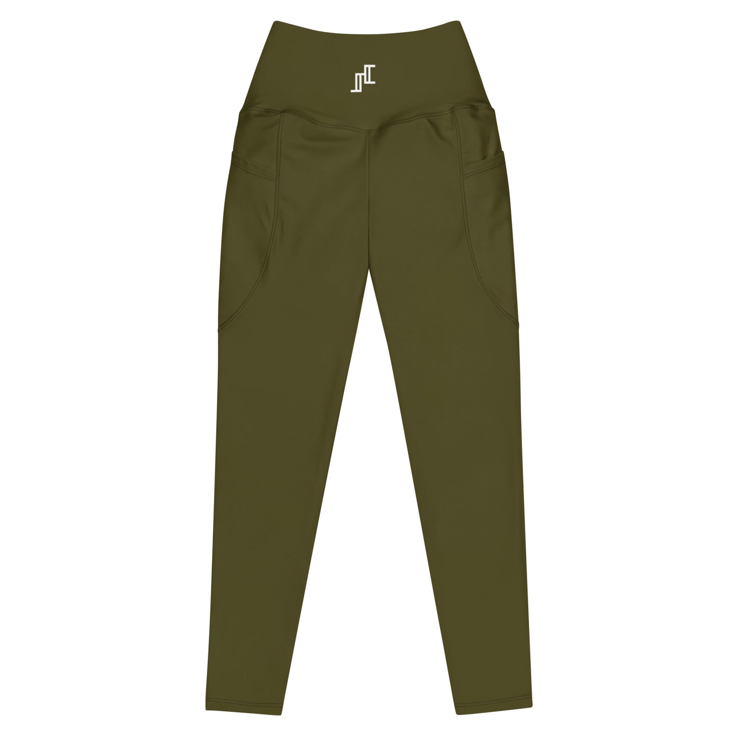 Army Green Leggings With Pockets