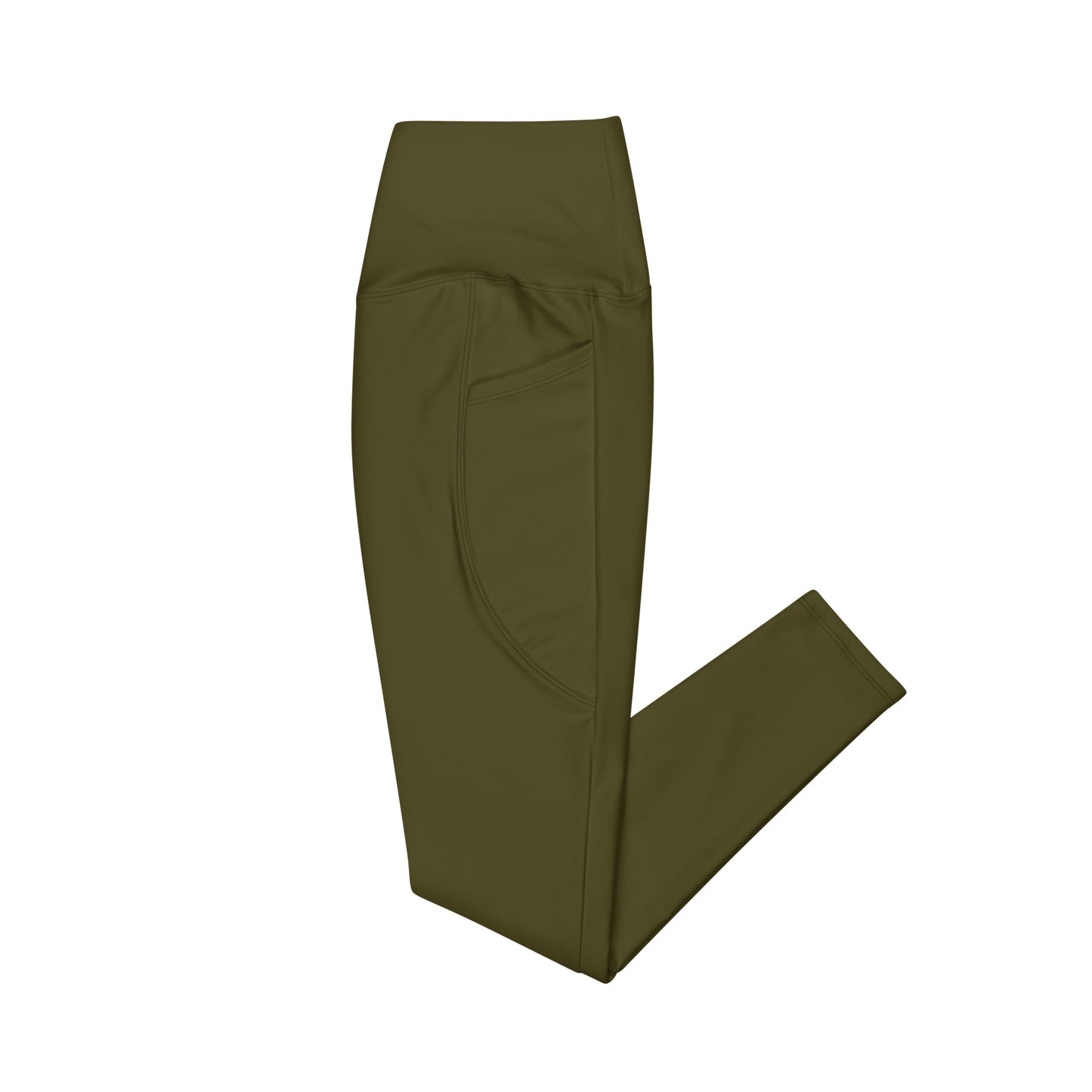 Army Green Leggings With Pockets