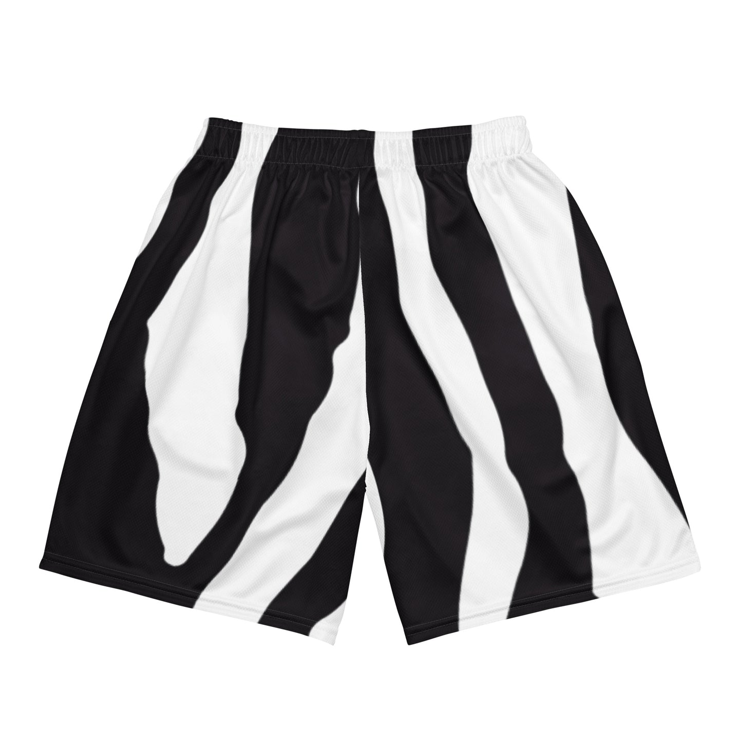 Mesh Shorts In Black Zebra