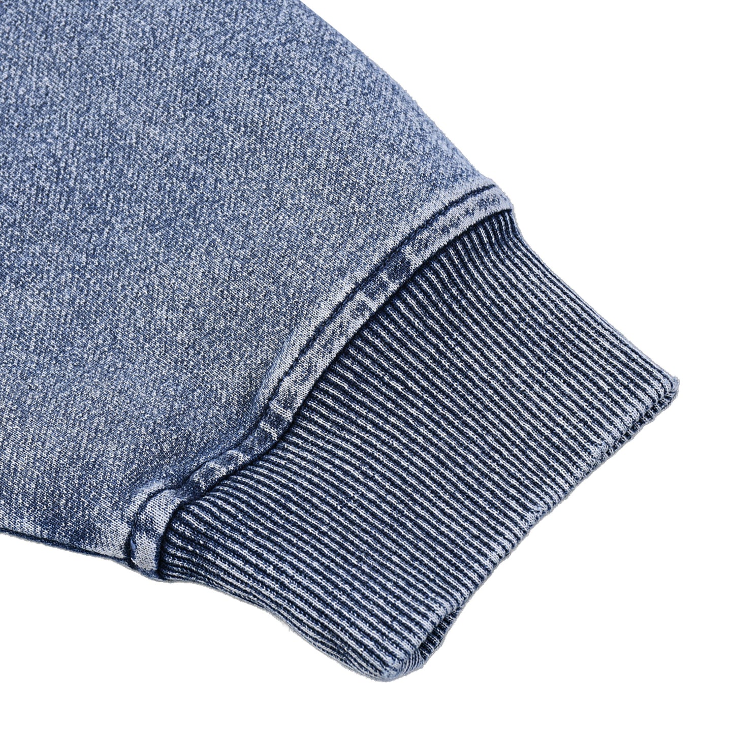 Snow Wash Oversized Zip-Up Hoodie