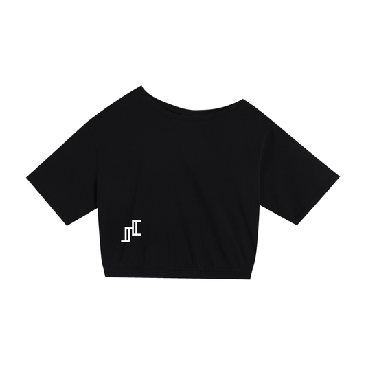 Asymmetric Shoulder Oversized Cotton T-Shirt