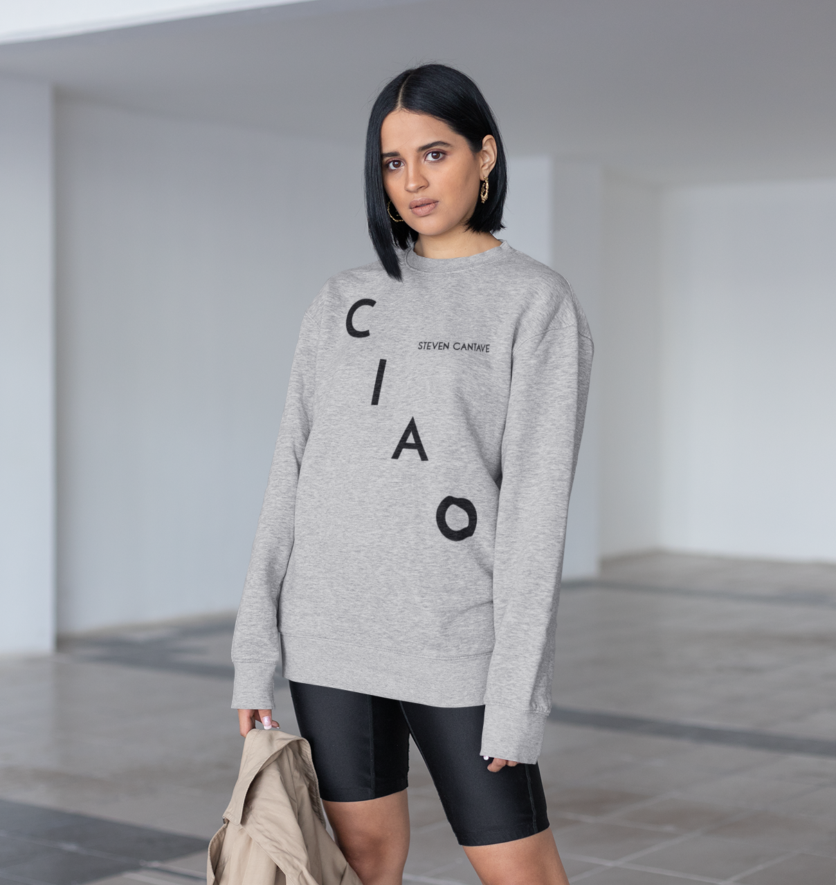 Heavy Crewneck Sweatshirt In Sport Grey