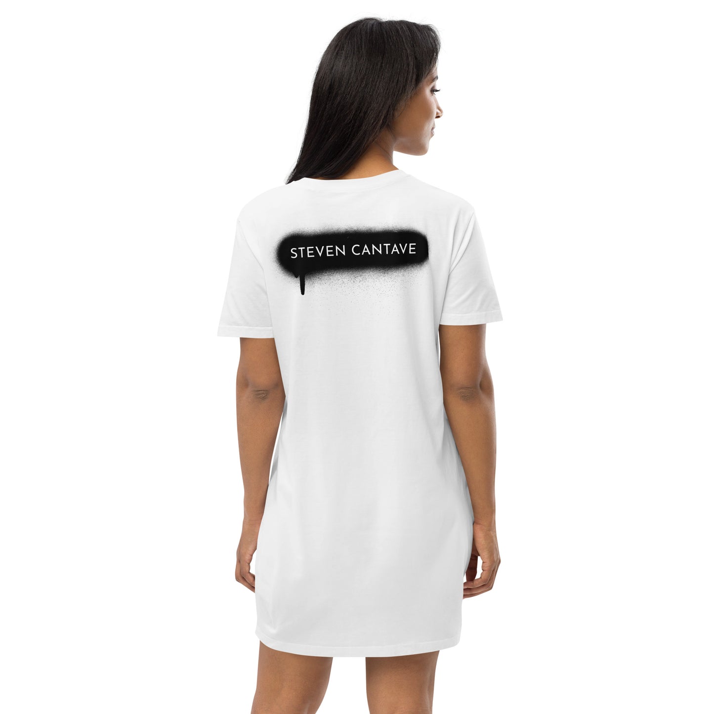 Organic Cotton T-Shirt Dress With Lips