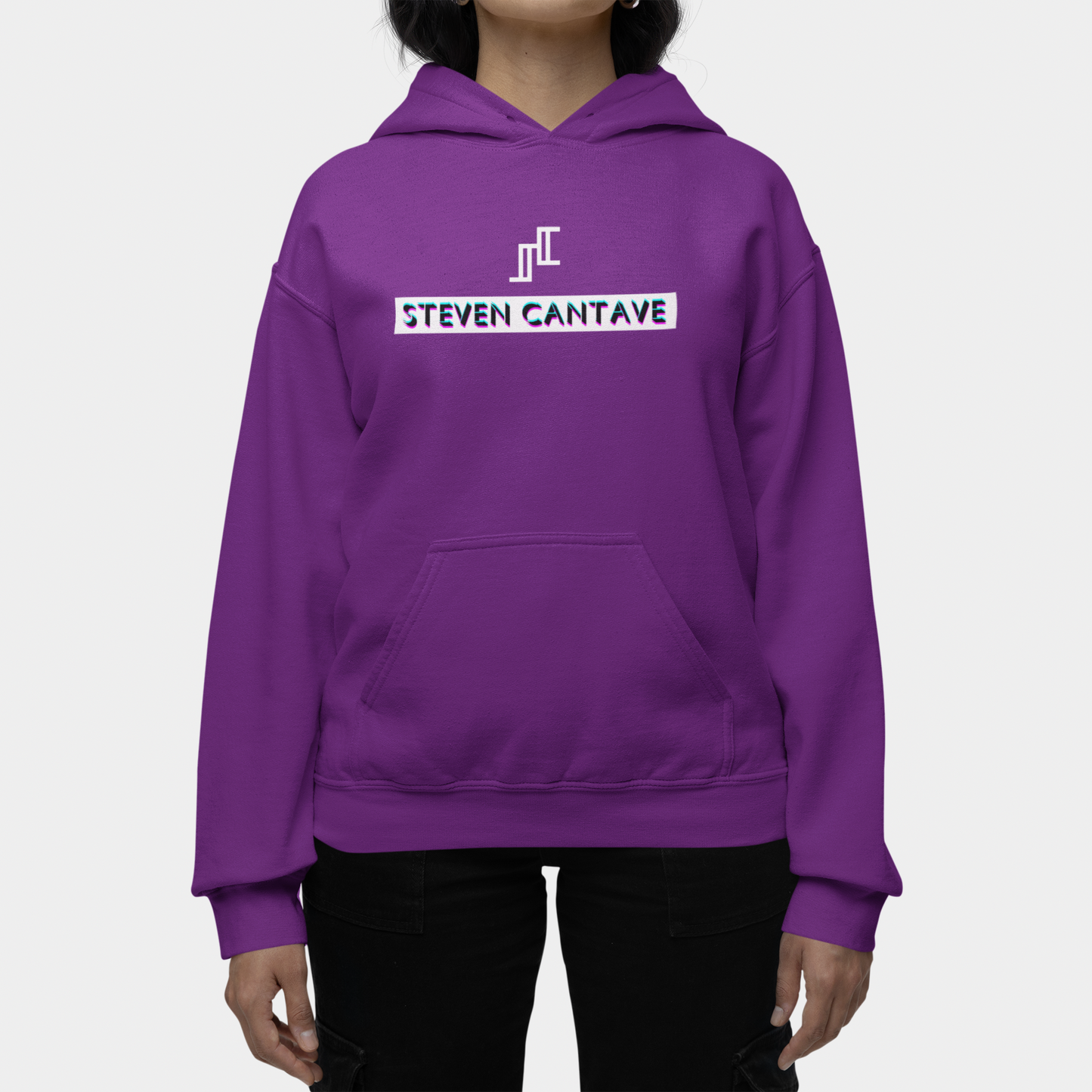 Purple Hoody With STEVEN CANTAVE Logo