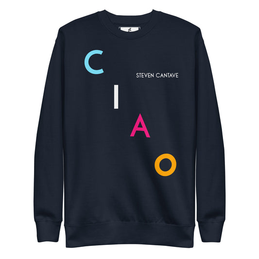 Navy Sweatshirt With Multicolor CIAO