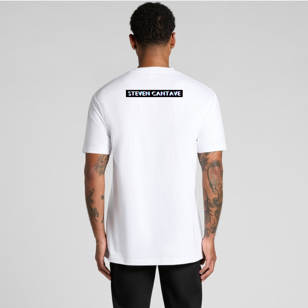 White T-Shirt With Woman's Face