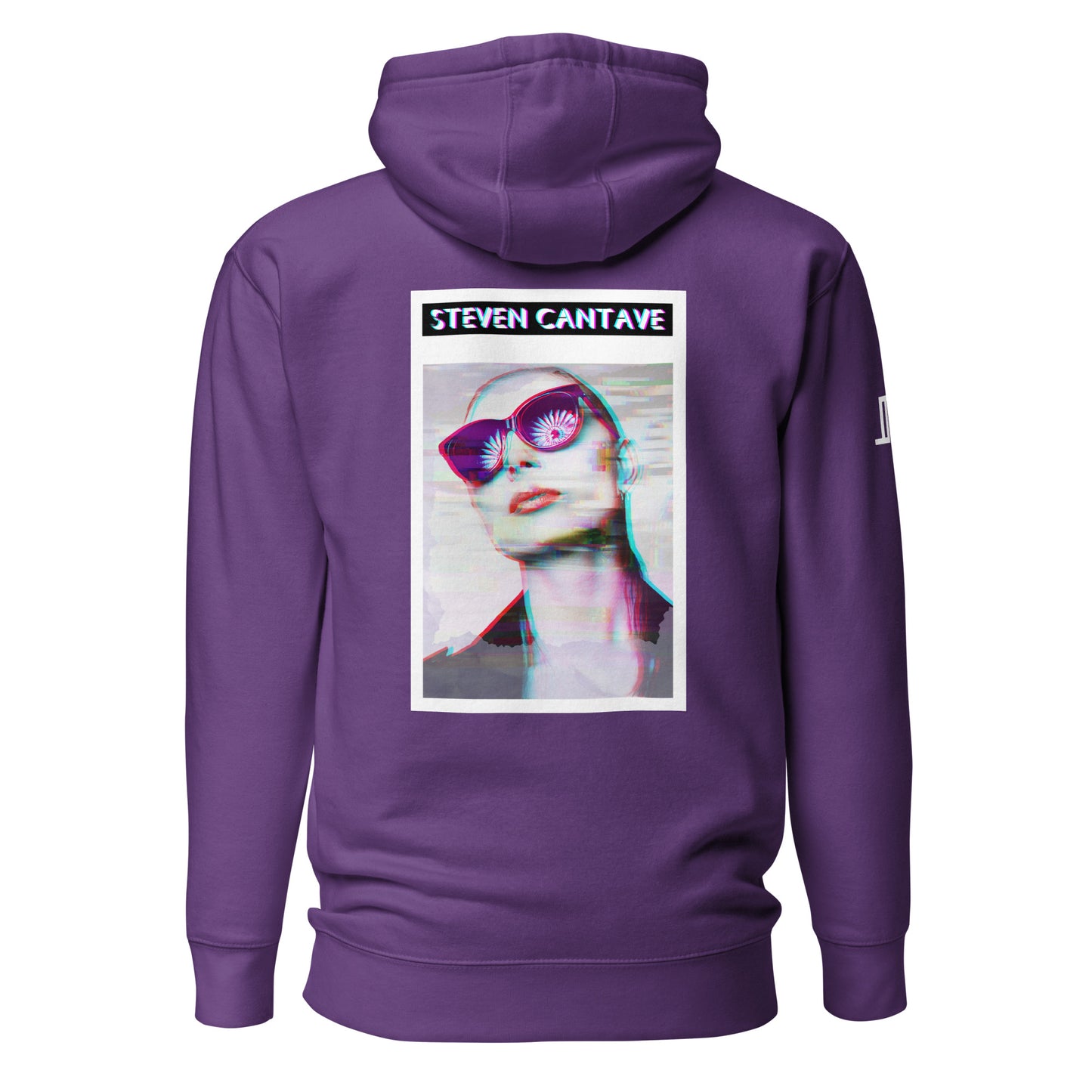 Purple Hoodie With Left Chest Graphic