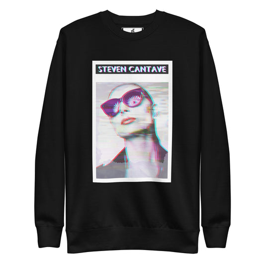 Black Sweatshirt With Woman's Face