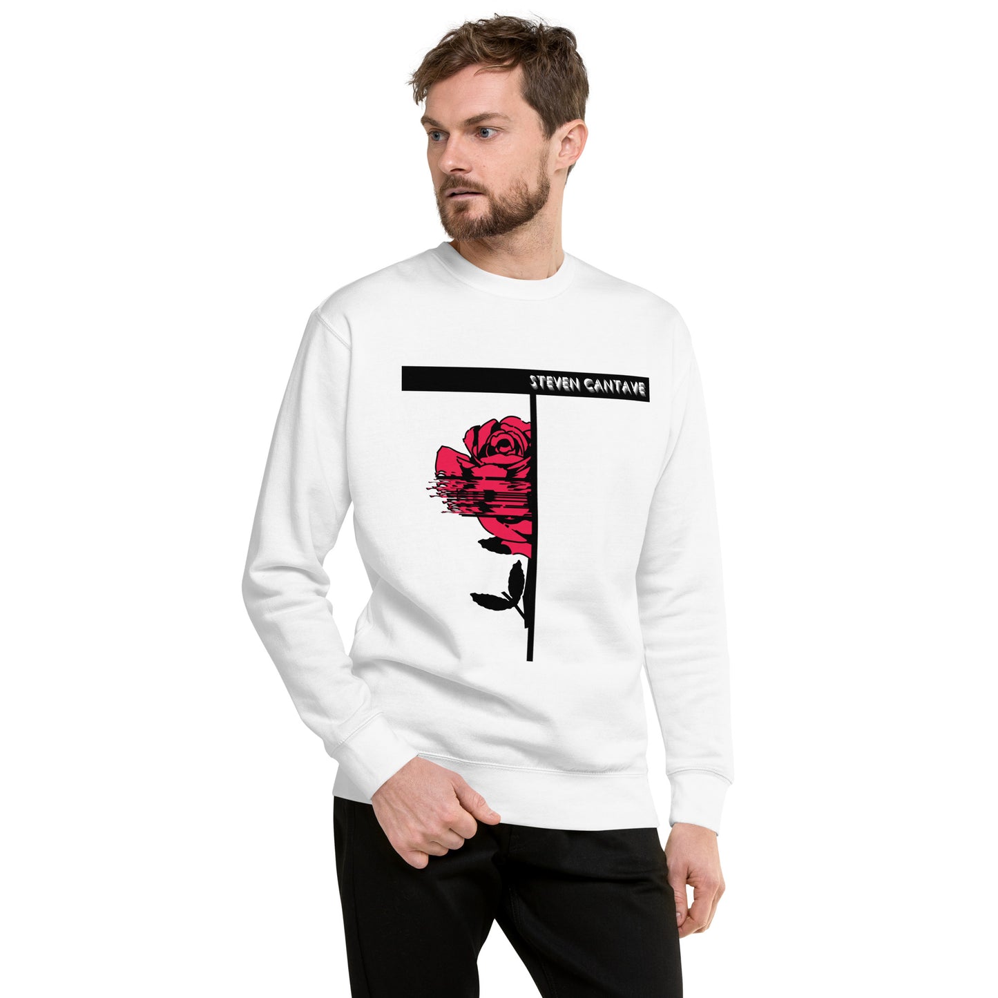Sweatshirt With Half Rose