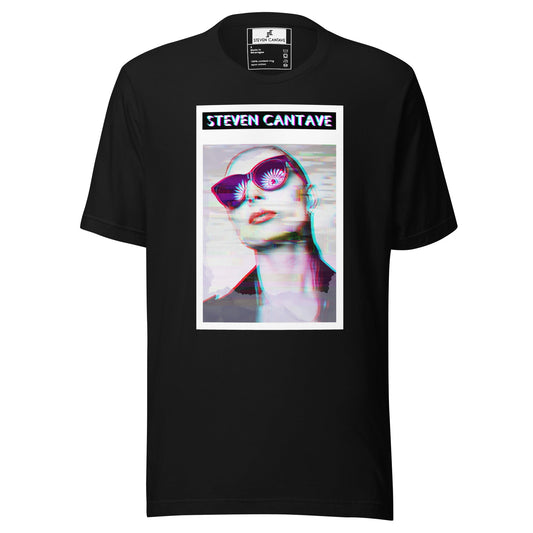 Black T-Shirt With Woman's Face
