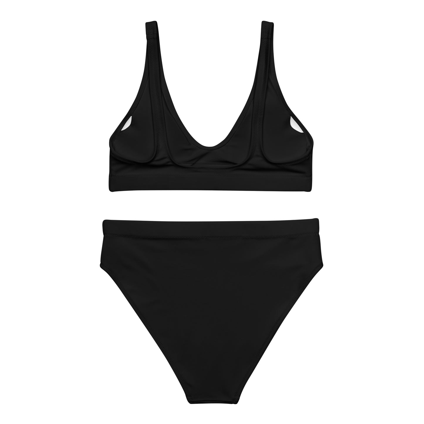 Bold Black high-waisted bikini